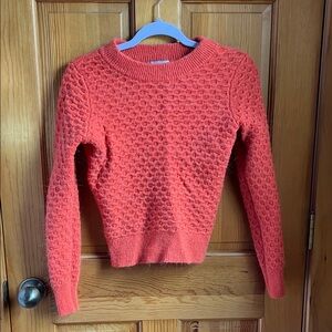 H&M Vibrant Coral Textured Sweater
